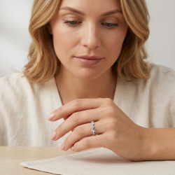 Bague Étoile de Mer Argent 925 et Turquoise | Les Bijoux De Félys
