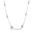 Collier Sun and Moon en Argent 925/1000 - Oxyde de Zirconium