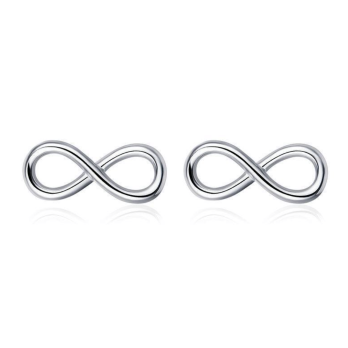 Boucles d'oreilles Infini en Argent 925/1000 - Oxyde de Zirconium