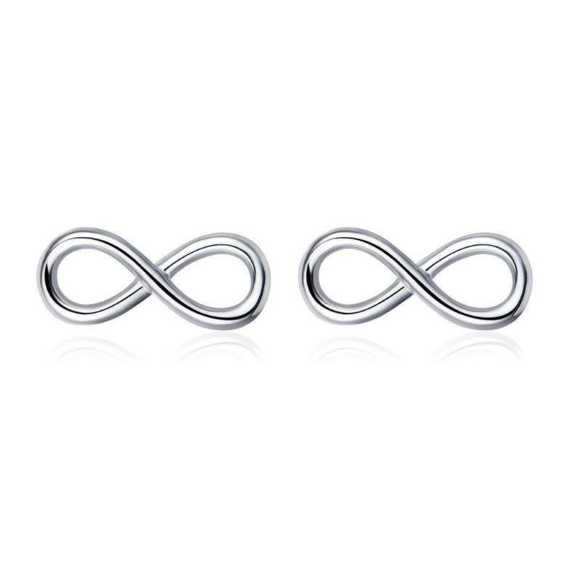 Boucles d'oreilles Infini en Argent 925/1000 - Oxyde de Zirconium