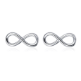 Boucles d'oreilles Infini en Argent 925/1000 - Oxyde de Zirconium