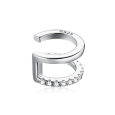 Ear Cuff Double Semi Pavé en Argent 925 - Oxyde deZirconium Ear Cuff Double Semi Pavé en Argent 925 - Oxyde deZirconium