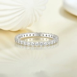Alliance Pavé Argent 925 Rhodium - Zirconium | Les Bijoux De Félys