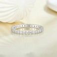 Alliance Pavé en Argent 925/1000 - Oxyde de Zirconium Alliance Pavé en Argent 925/1000 - Oxyde de Zirconium