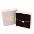 Bracelet cordon Rouge Tortue en Argent 925/1000 - Oxyde de Zirconium Bracelet cordon Rouge Tortue en Argent 925/1000 - Oxyde de Zirconium