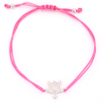 Bracelet cordon Rose Tortue en Argent 925/1000 - Oxyde de Zirconium Bracelet cordon Rose Tortue en Argent 925/1000 - Oxyde de Zirconium