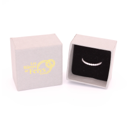 Alliance Pavé Argent 925 Rhodium - Zirconium | Les Bijoux De Félys