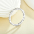 Alliance Pavé en Argent 925/1000 - Oxyde de Zirconium Alliance Pavé en Argent 925/1000 - Oxyde de Zirconium