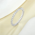 Alliance Pavé en Argent 925/1000 - Oxyde de Zirconium Alliance Pavé en Argent 925/1000 - Oxyde de Zirconium