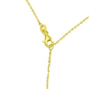 Collier Croix en Argent 925/1000 doré à l'or fin Jaune