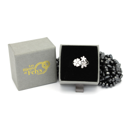 Bague Fleur en Argent 925/1000 - Oxyde de Zirconium