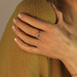 Bague Argent 925 Oxyde Zirconium Scintillante