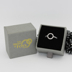 Bague Argent 925 Oxyde Zirconium Scintillante