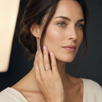 Bague Solitaire Argent Oxyde de Zirconium - Élégance Pure