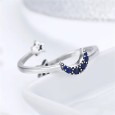 Bagues ouverte demi Lune en Argent 925/1000