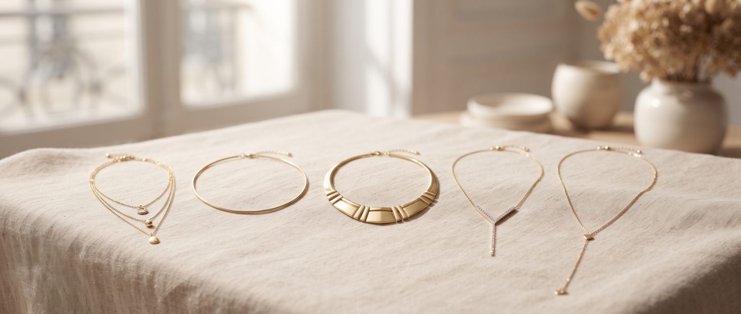Comment choisir le collier parfait selon la forme de ton visage